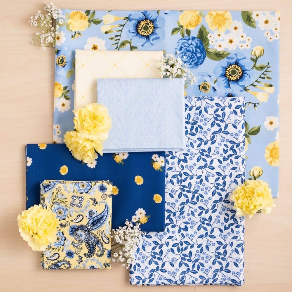 Sunshine Blooms - Half Yard Bundle - 20 pieces in 18" x 44" cuts