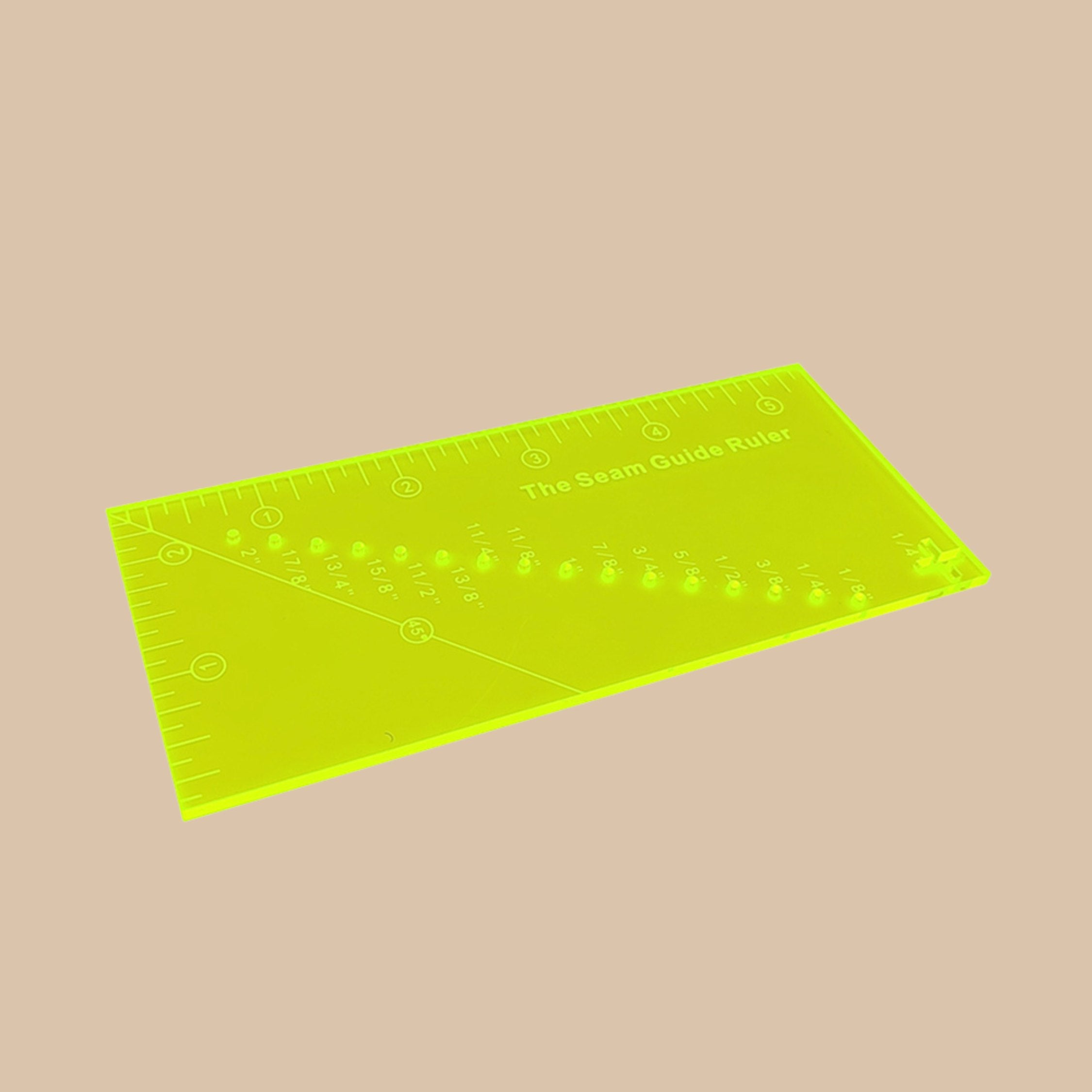 Seam Guide Ruler with Free Magnetic Seam Guide
