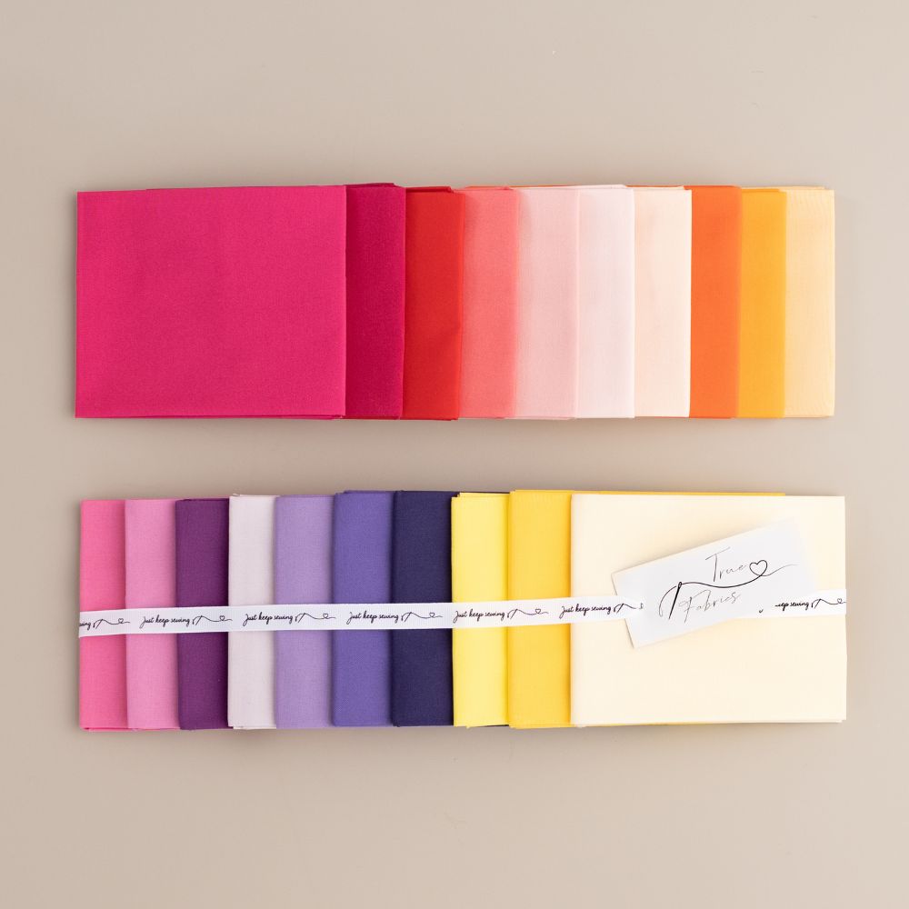 Bundle & Save - True Fabrics - Solids - 5 Fat Quarters Bundles Precut