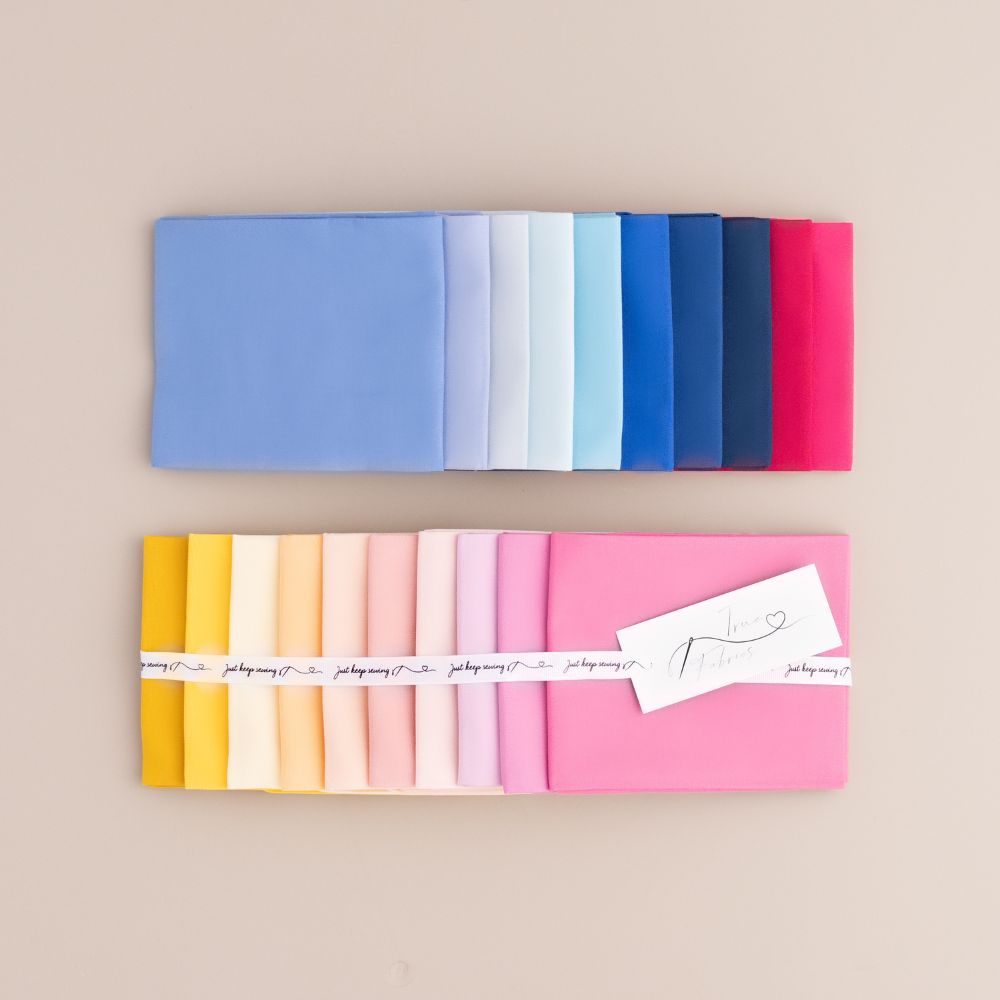 Bundle & Save - True Fabrics - Solids - 5 Fat Quarters Bundles Precut