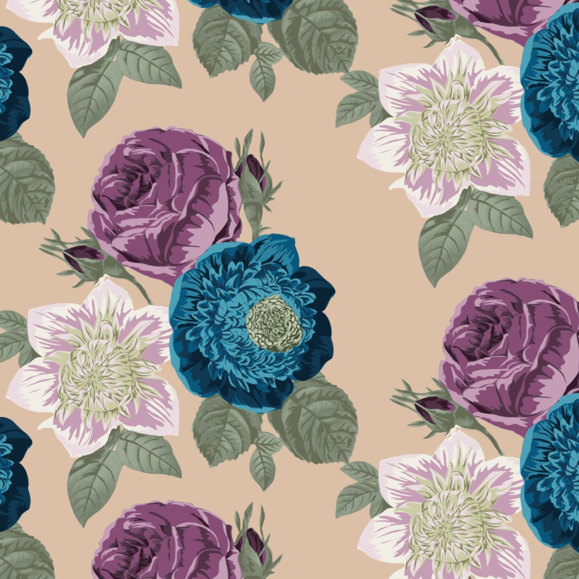 True Fabrics - Velvet Thistle - Fabric by the yard