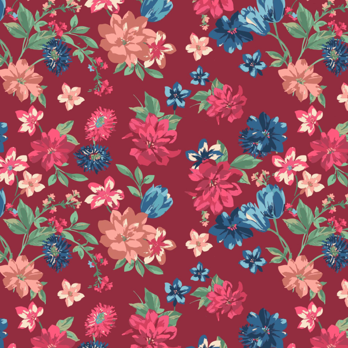 True Fabrics - Americana Garden - Fabric by the yard