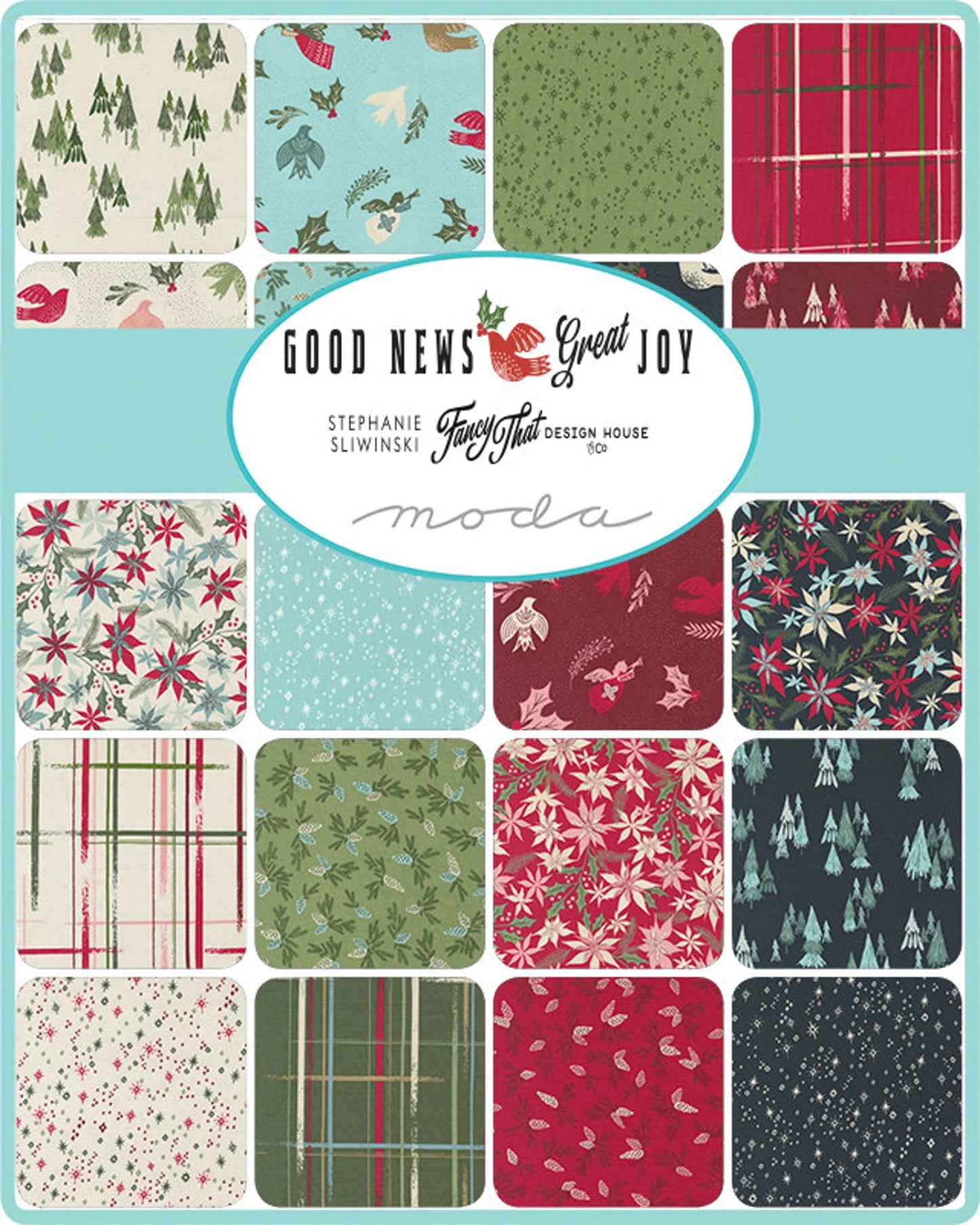 Good News, Great Joy 5" charm pack fabric