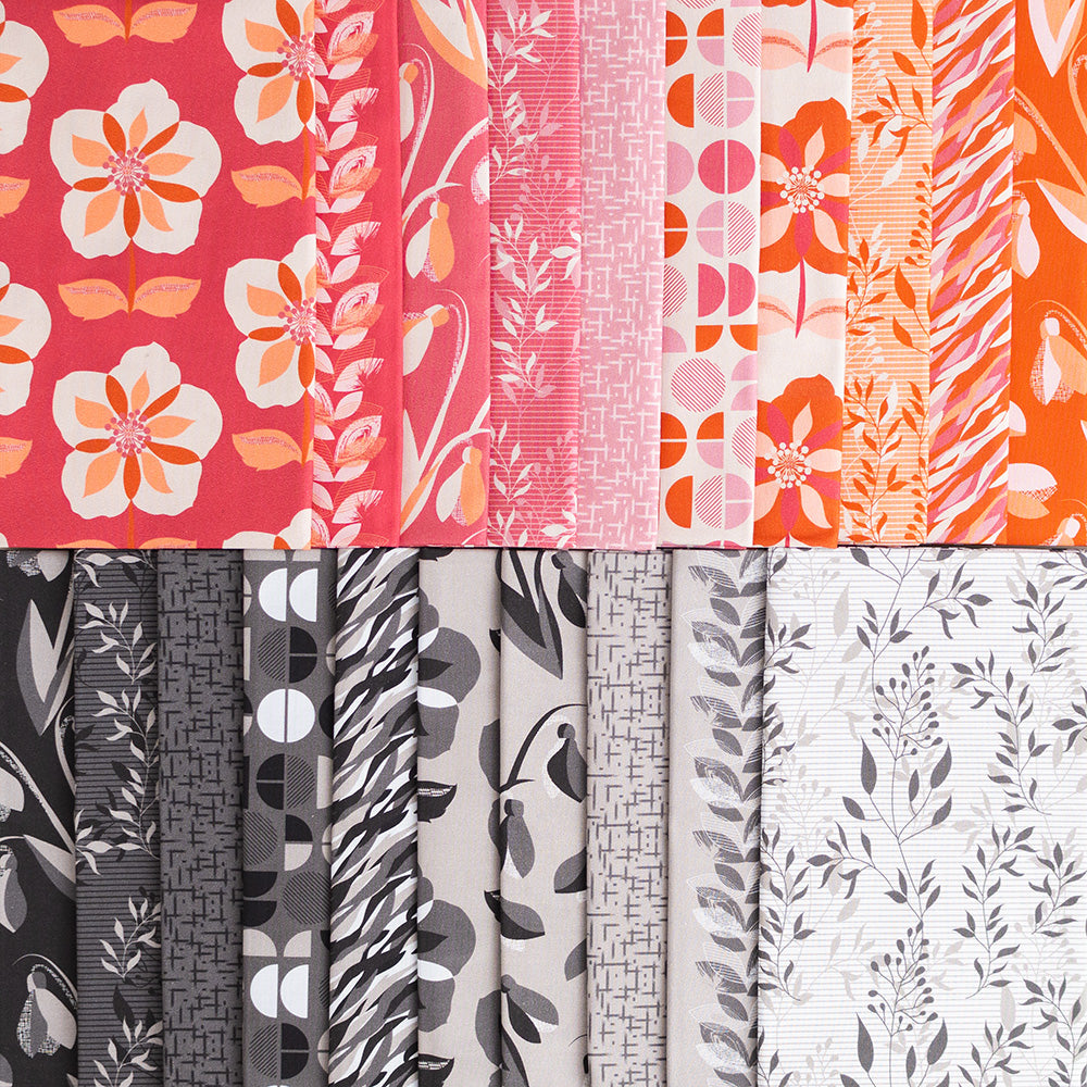 True Fabrics - Lucky Log Cabins - Quilt kit - MOD Pop 66" x 76"