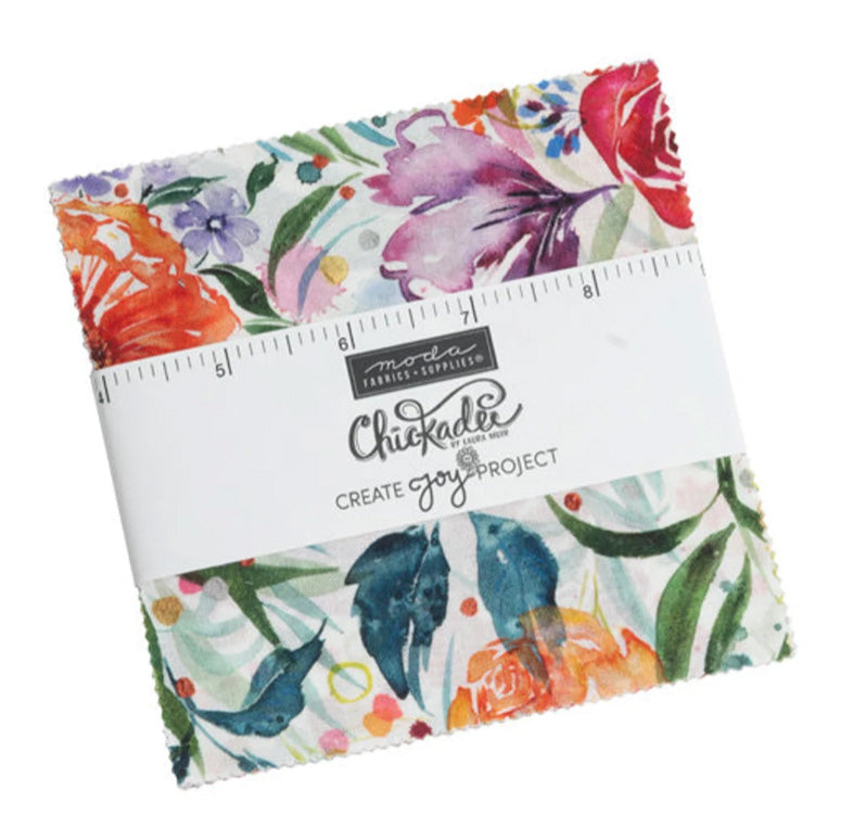 Chickadee 5" charm pack fabric
