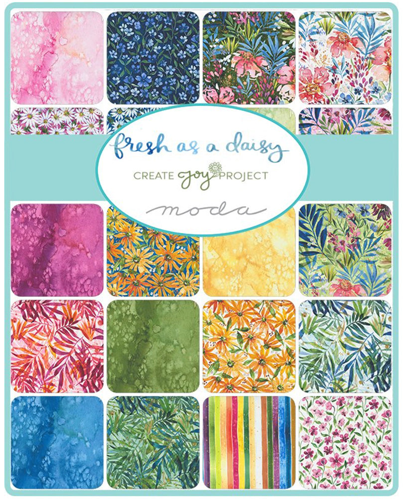 Fresh as a Daisy 5" charm pack fabric