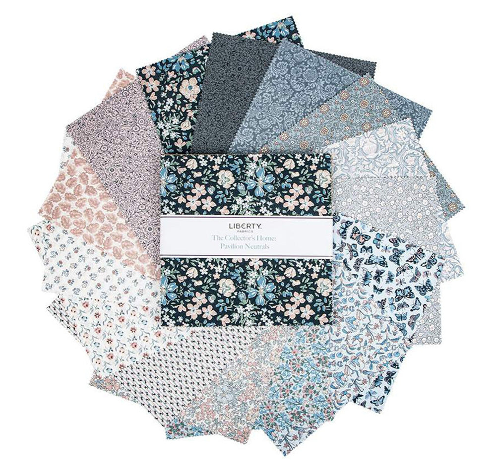 Liberty Pavilion Neutrals 5" charm pack fabric
