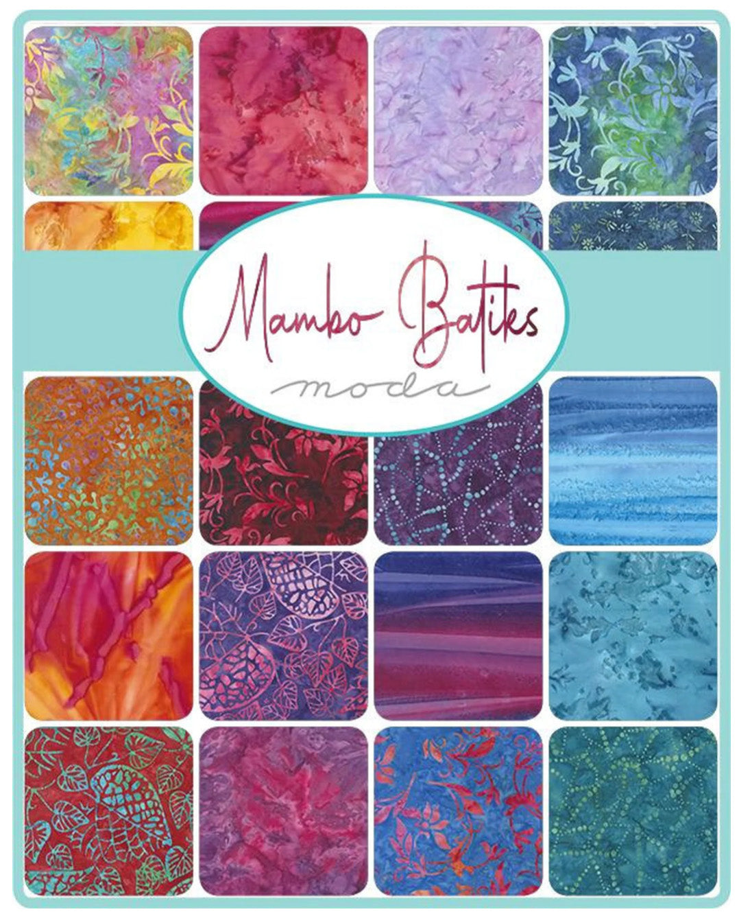Mambo Batiks 5" Charm Pack Fabric