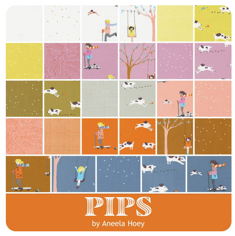 Pips 5" Charm Pack Fabric