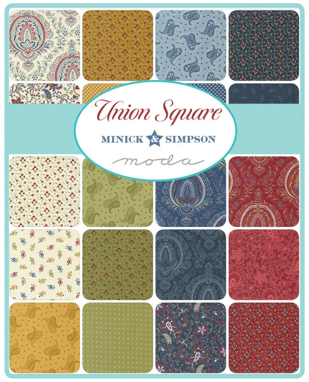 Union Square 5" charm pack fabric