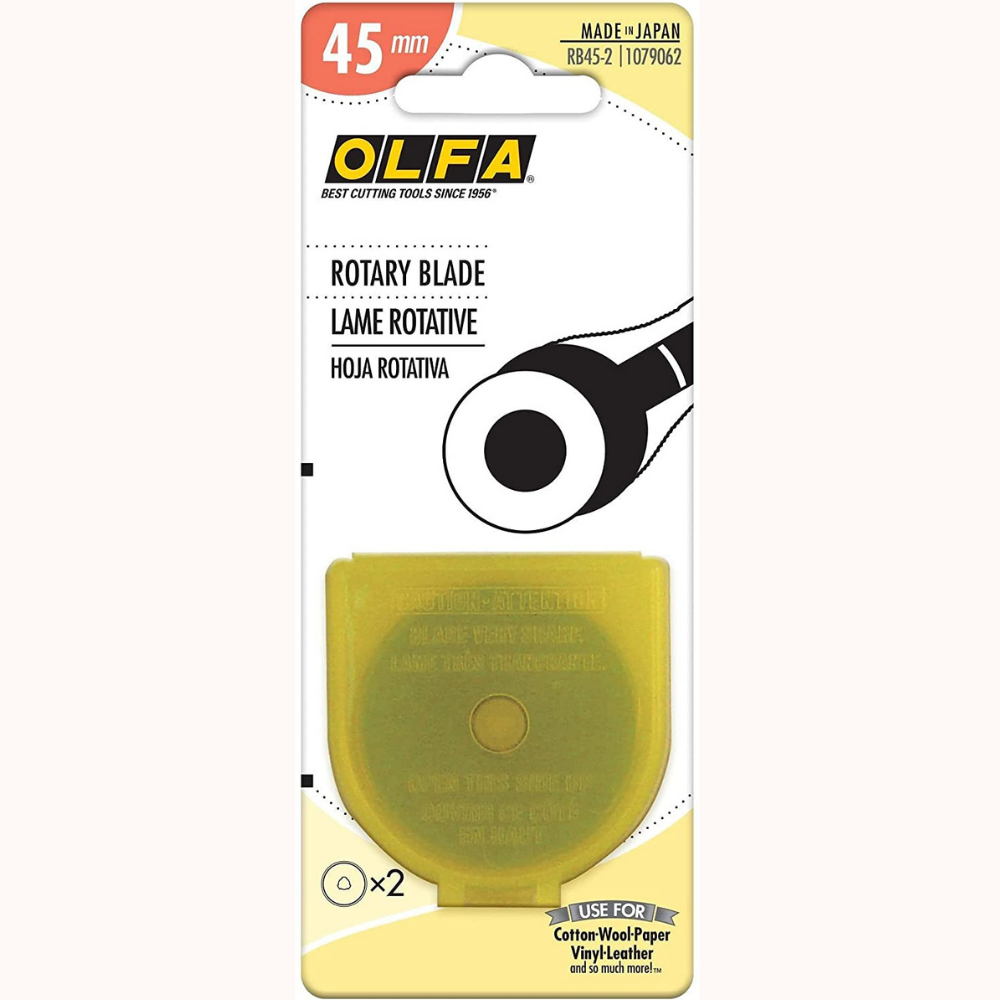 OLFA 45mm Rotary Blade Refills - 2 Pack
