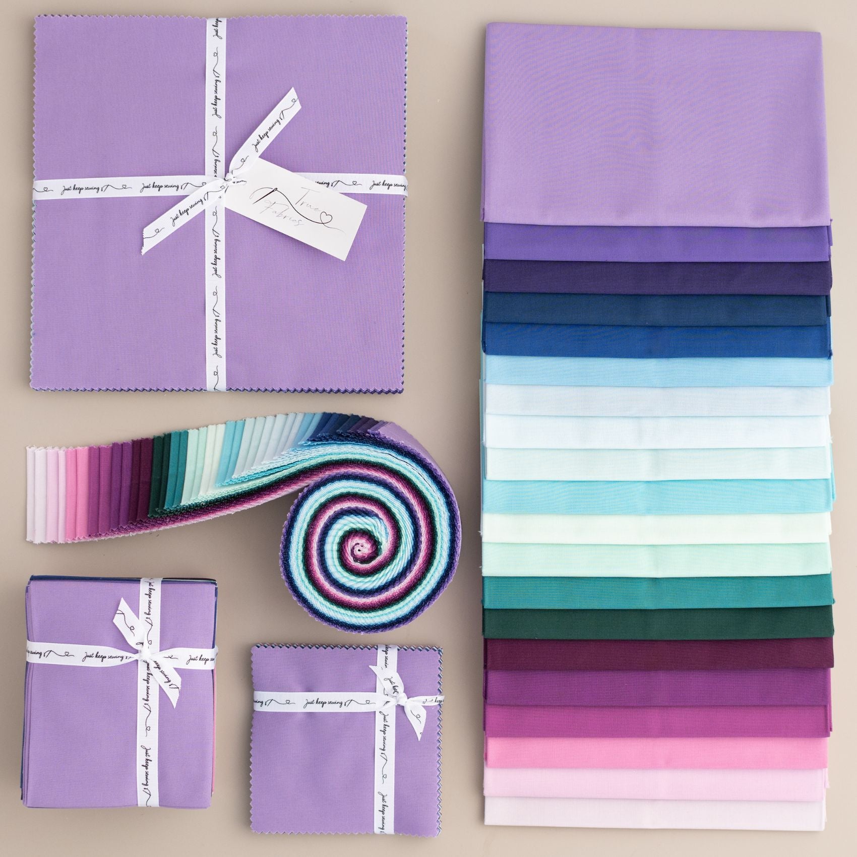 True Fabrics - Solids - Gemstones - Precut Fabric