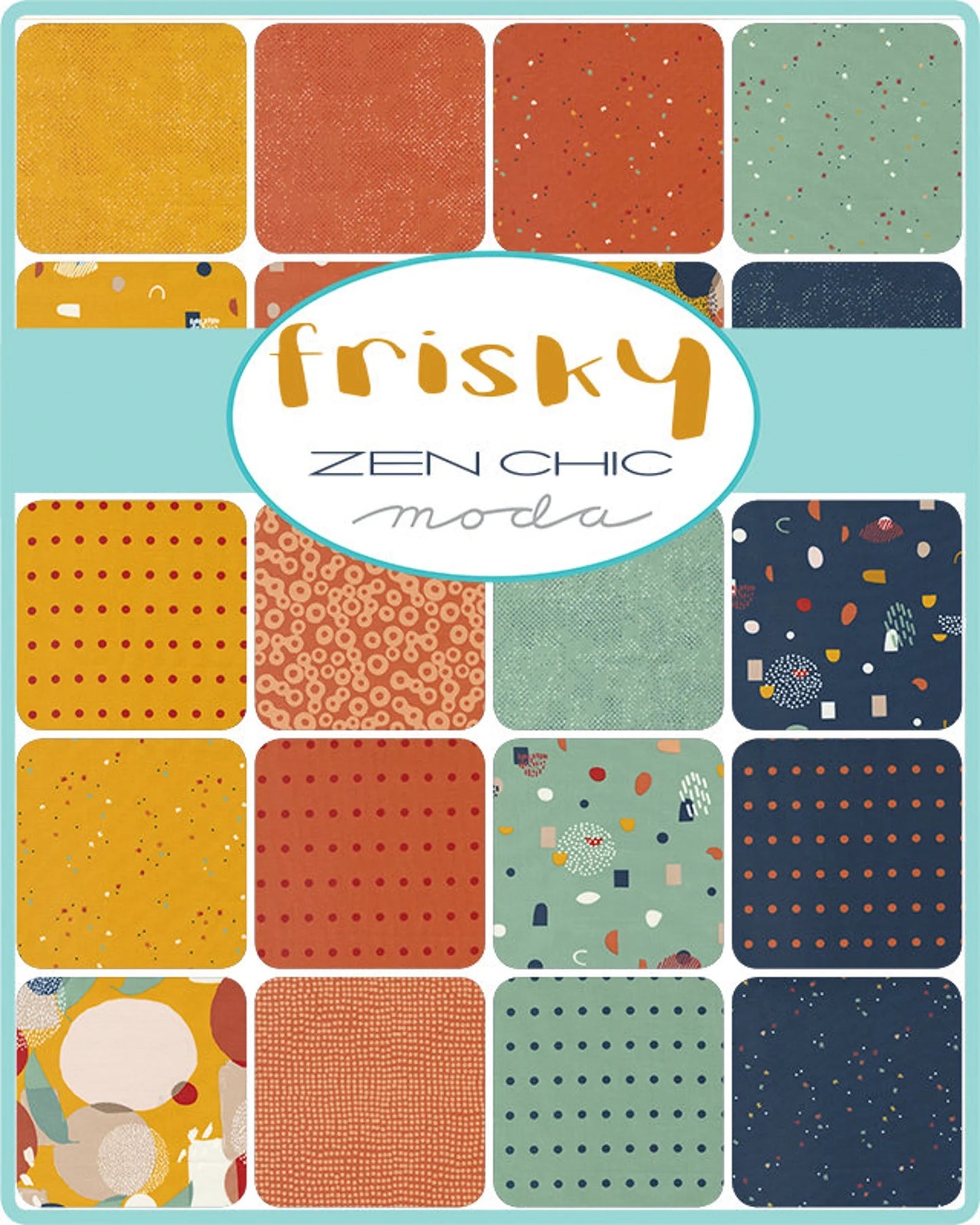 Frisky 5" charm pack fabric