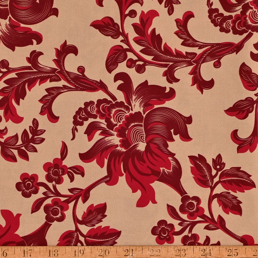True Fabrics - En Rouge - Fabric by the yard