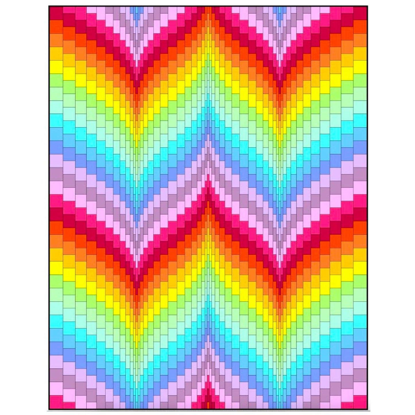 Joseph's Coat - Quilt Kit - Sophisticated Solids (70" x 90")