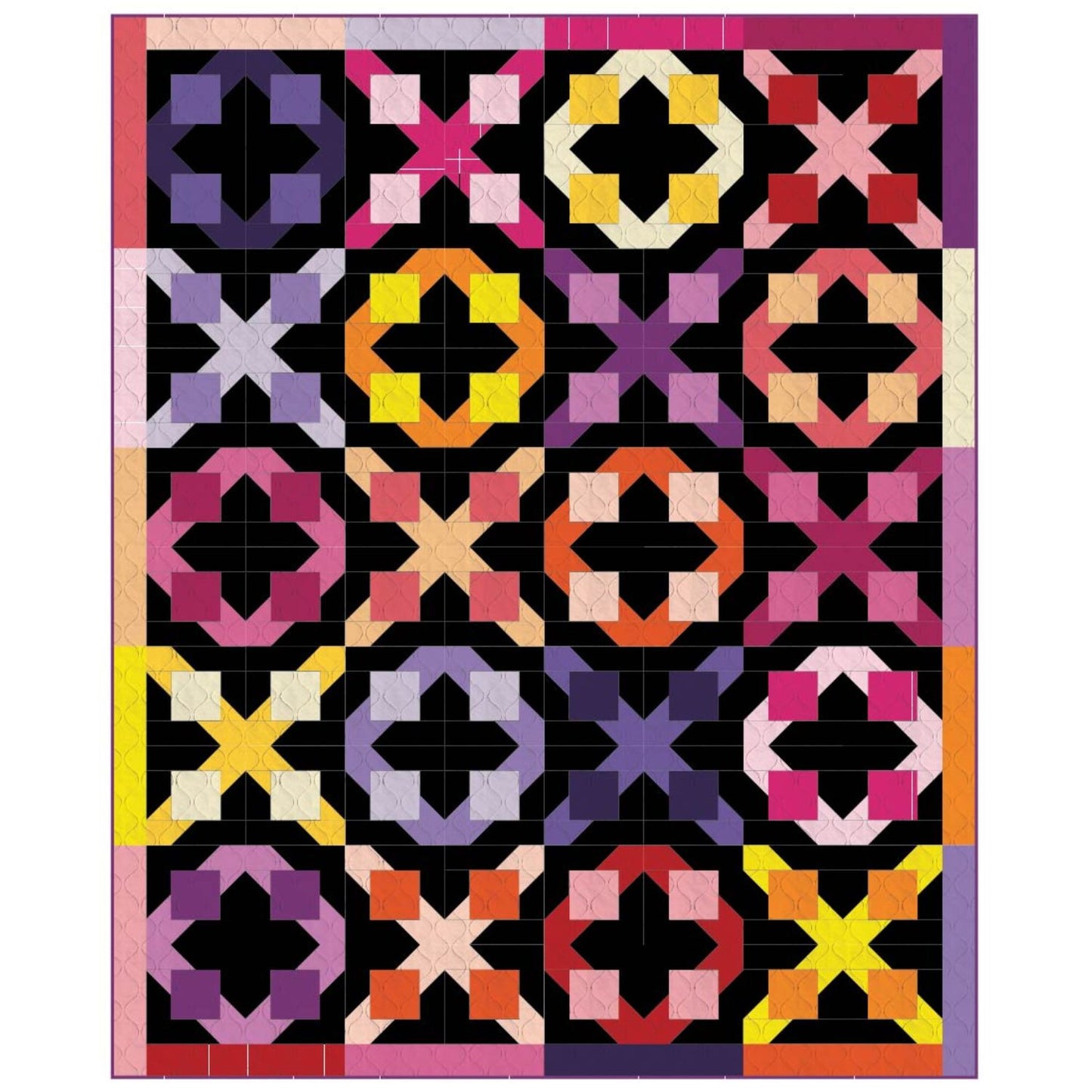 True Fabrics - Love Everywhere - Quilt Kit - Sophisticated Solids (68" x 84")