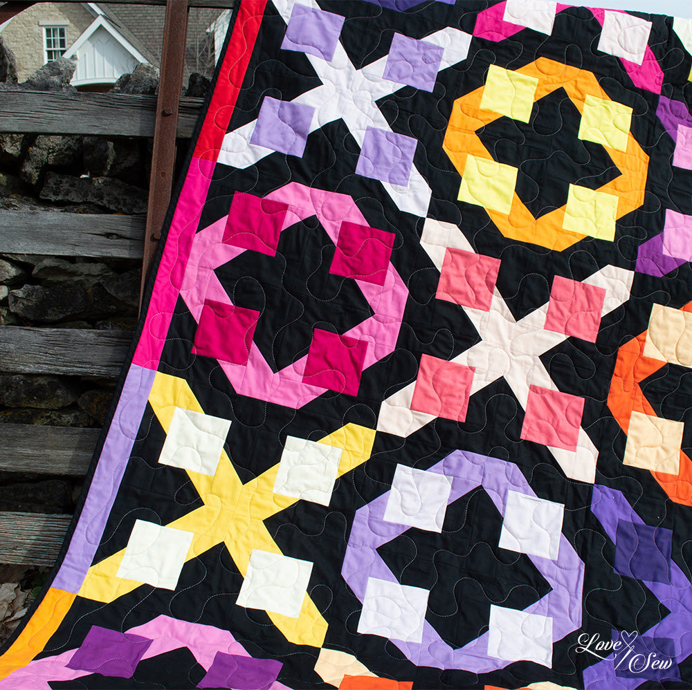 True Fabrics - Love Everywhere - Quilt Kit - Sophisticated Solids (68" x 84")