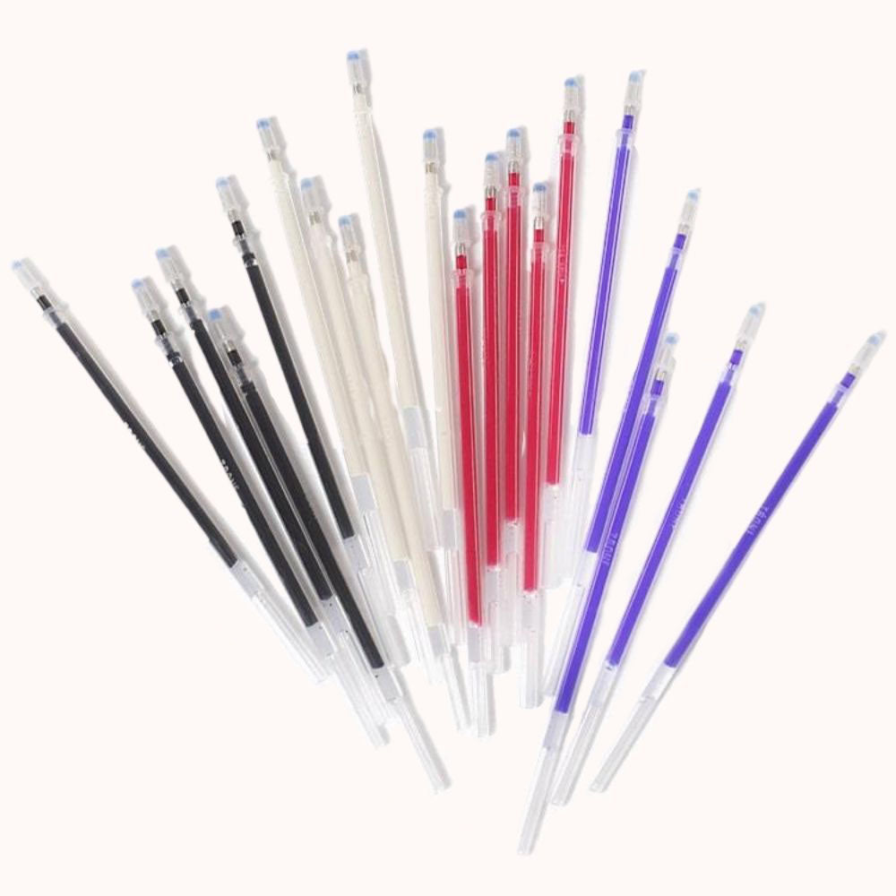 4 Colors Heat Erasable Fabric Pens with 20 Erasable Pen Refills Fabric  Marking Pens Heat Erase