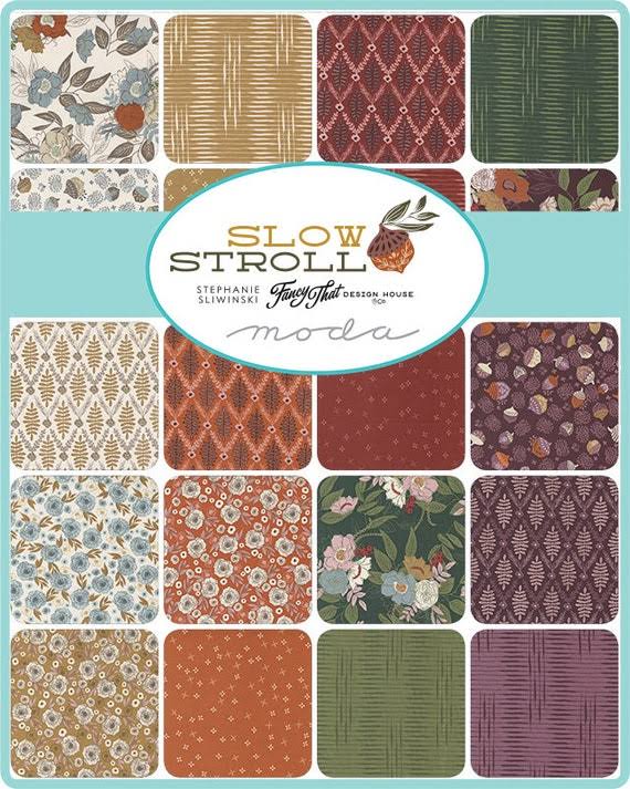 Slow Stroll 5" charm pack fabric