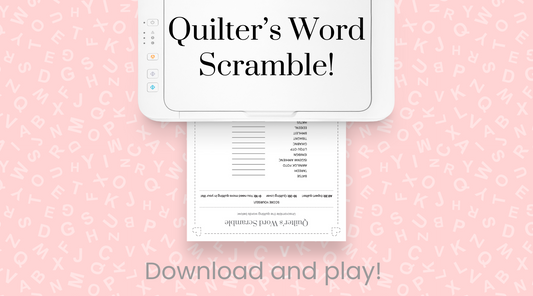 Quilter's Word Scramble!