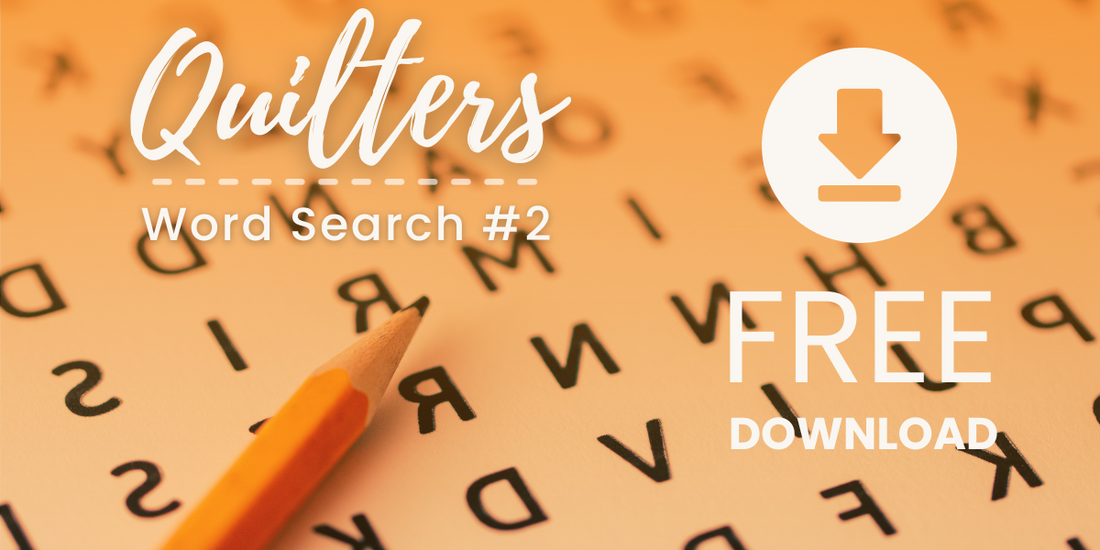 FREE Quilters' Word Search #2