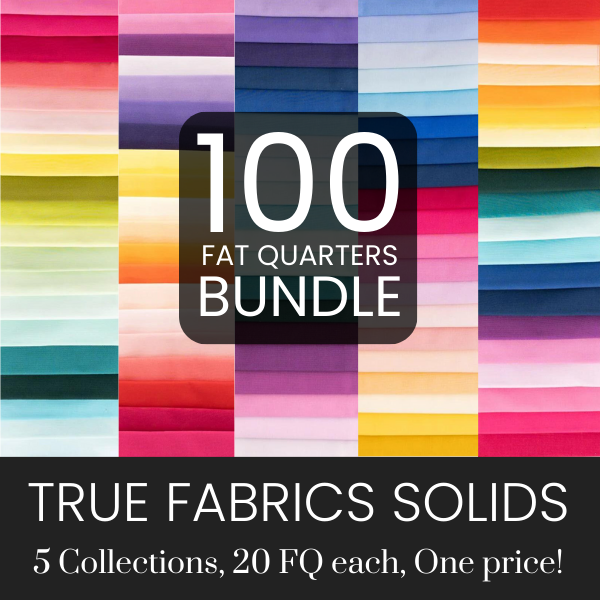 Bundle & Save - True Fabrics - Solids - 5 Fat Quarters Bundles Precut