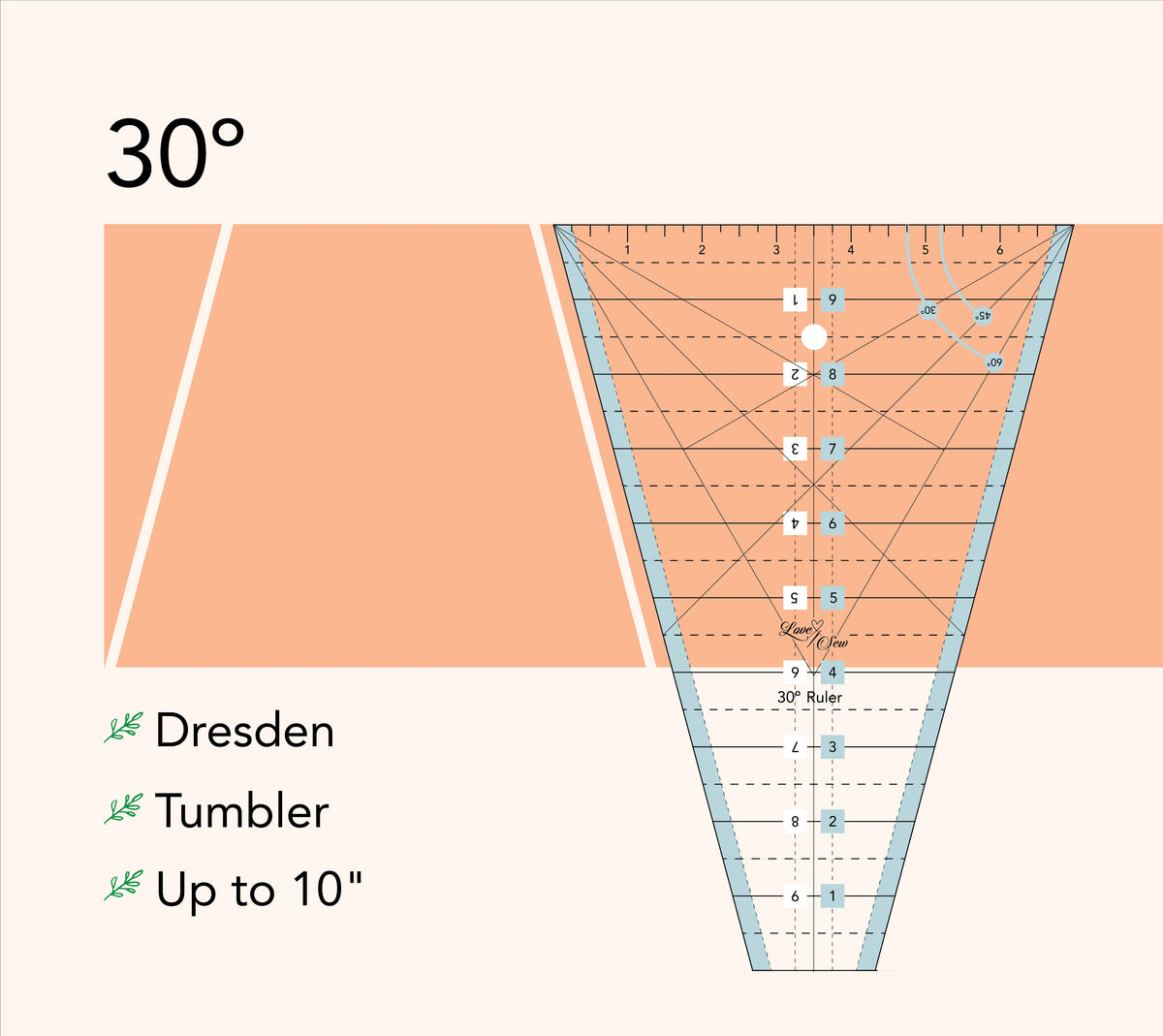 Wedge Ruler Use Love Sew Dresden Rulers