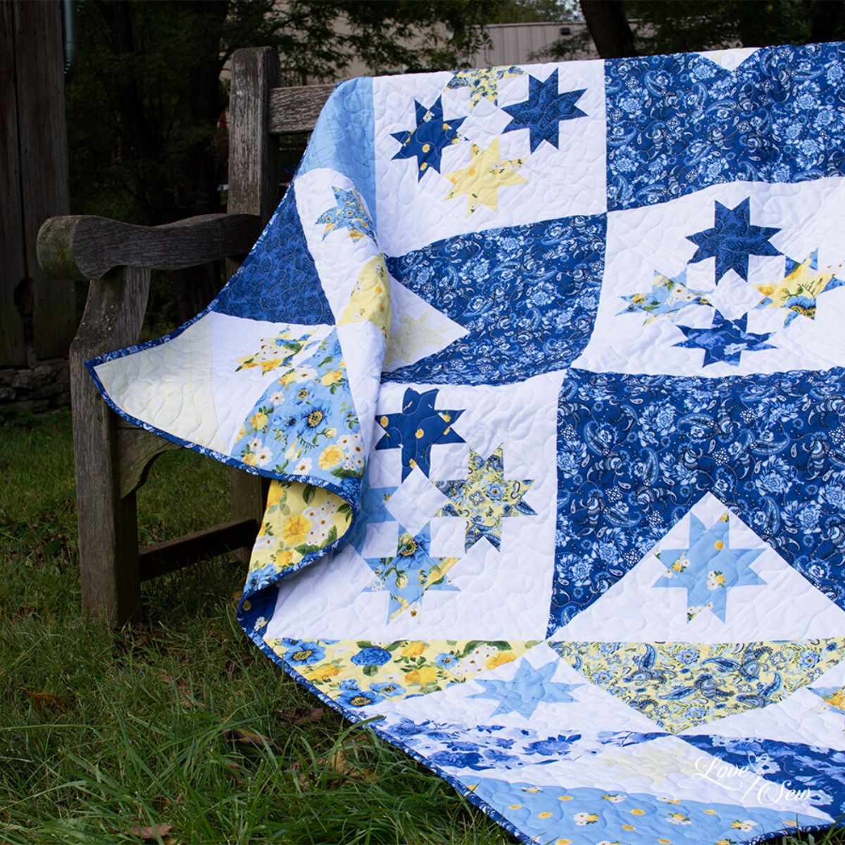 Star Light - Quilt Kit - Sunshine Blooms (72" x 72")