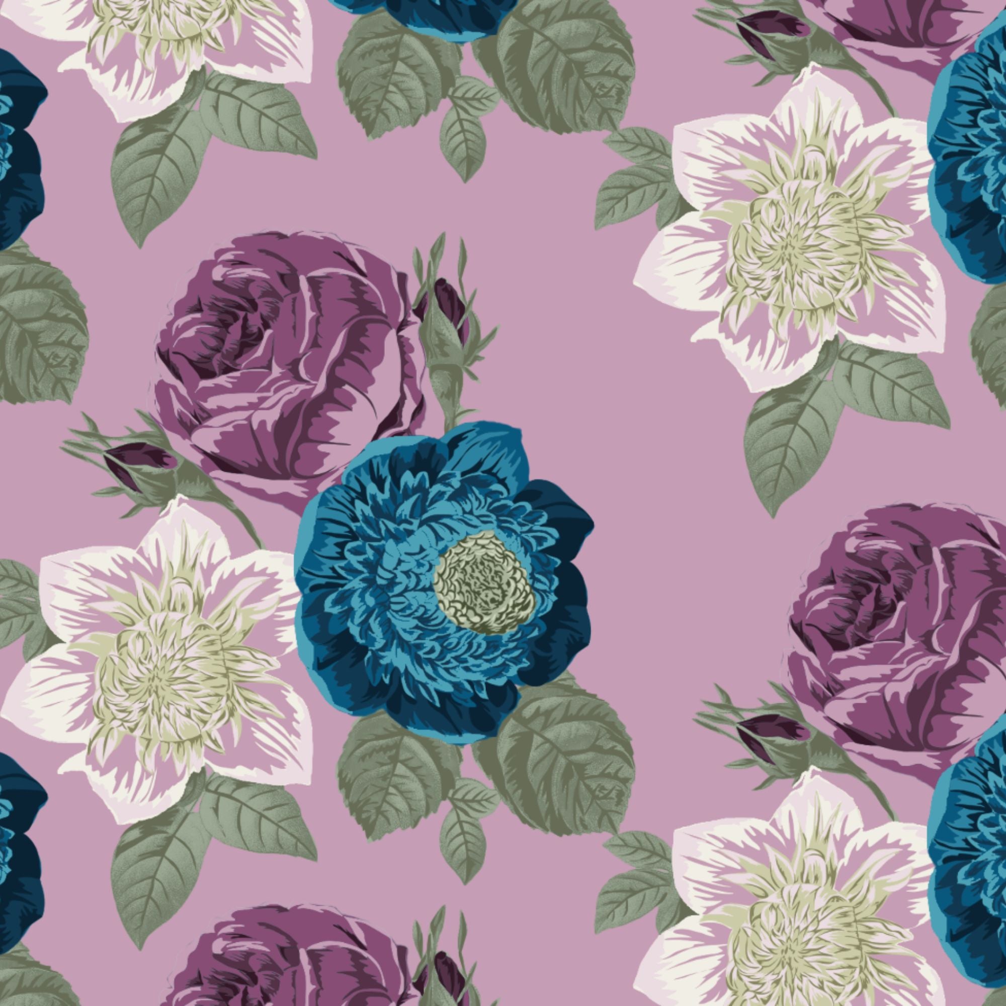 True Fabrics - Velvet Thistle - Fabric by the yard