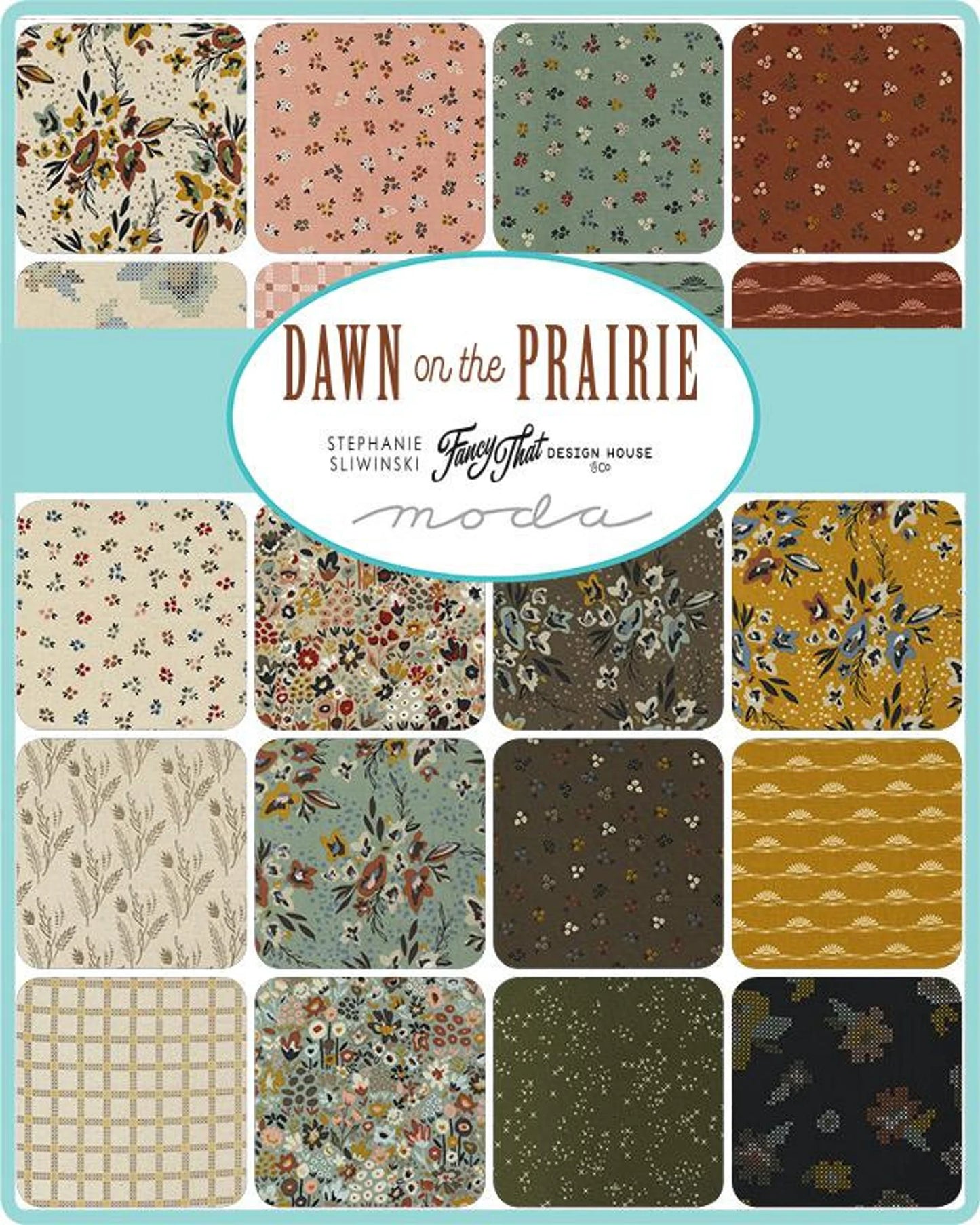 Dawn on the Prairie 5" charm pack fabric