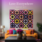True Fabrics - Love Everywhere - Quilt Kit - Sophisticated Solids (68" x 84")