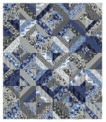 True Fabrics - Love Notes - Quilt kit - Mod cloud 45" x 52"
