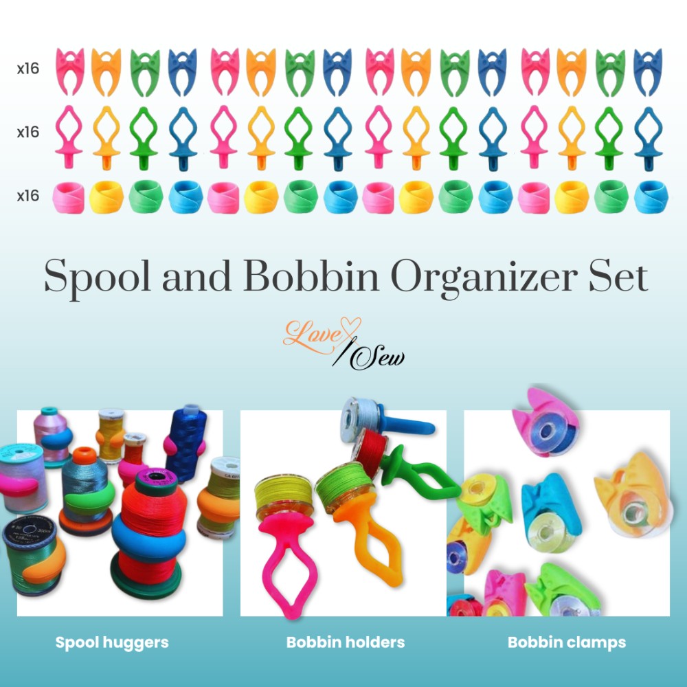 Spool & Bobbin Organizers Multi-Pack (48pcs)