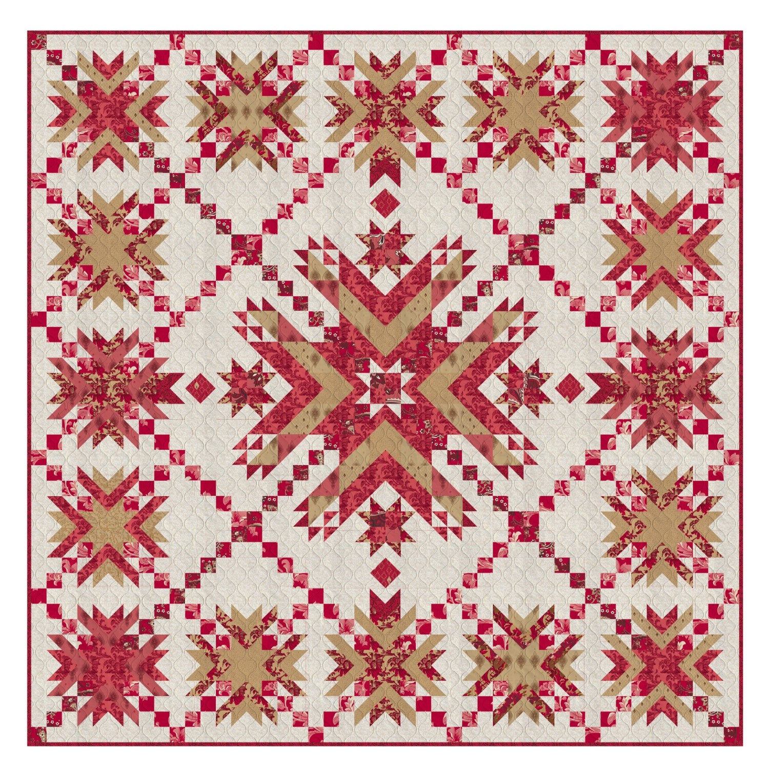 Crimson Crown - Quilt Kit - En Rouge (92