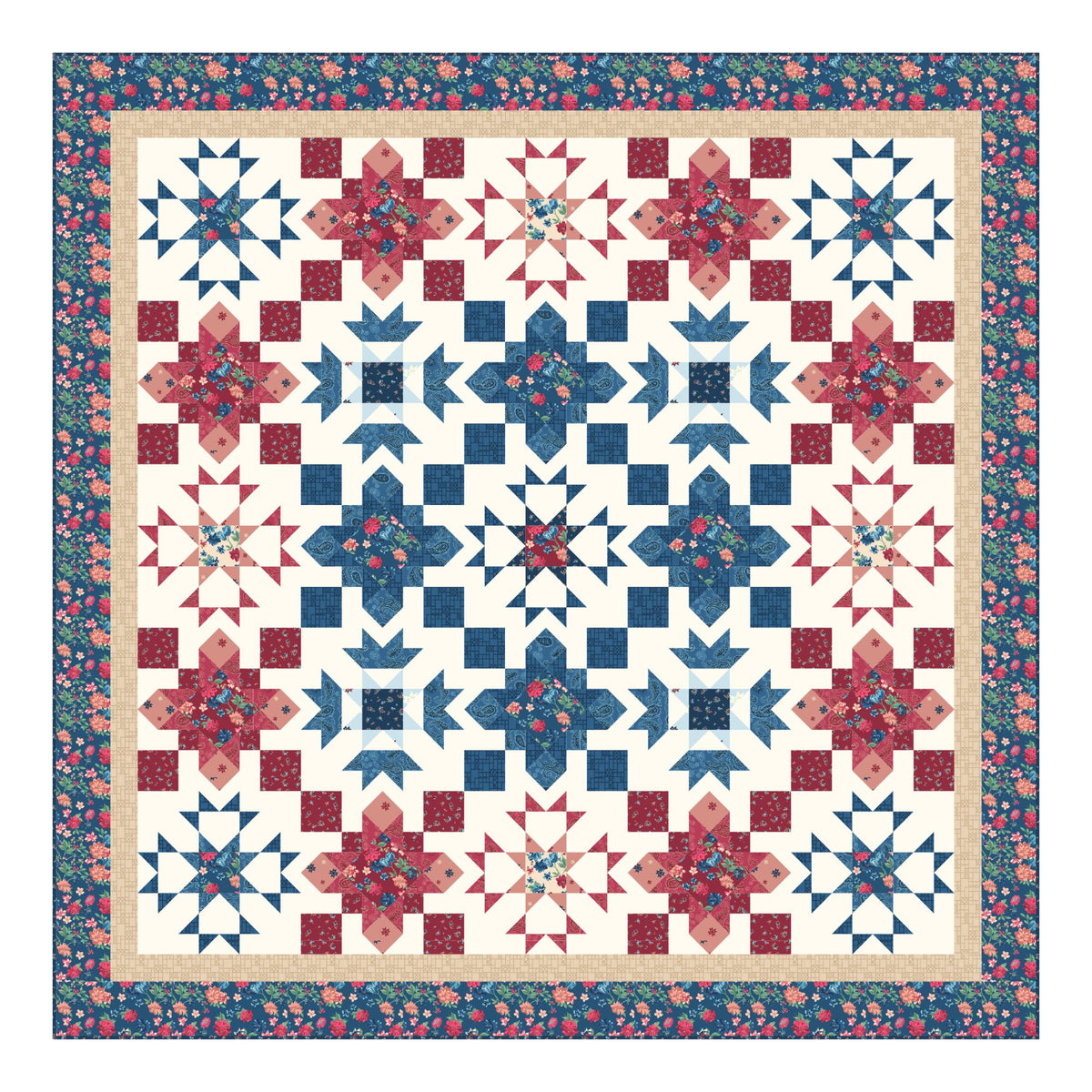 Sparkling Sky - Americana Garden Quilt Kit