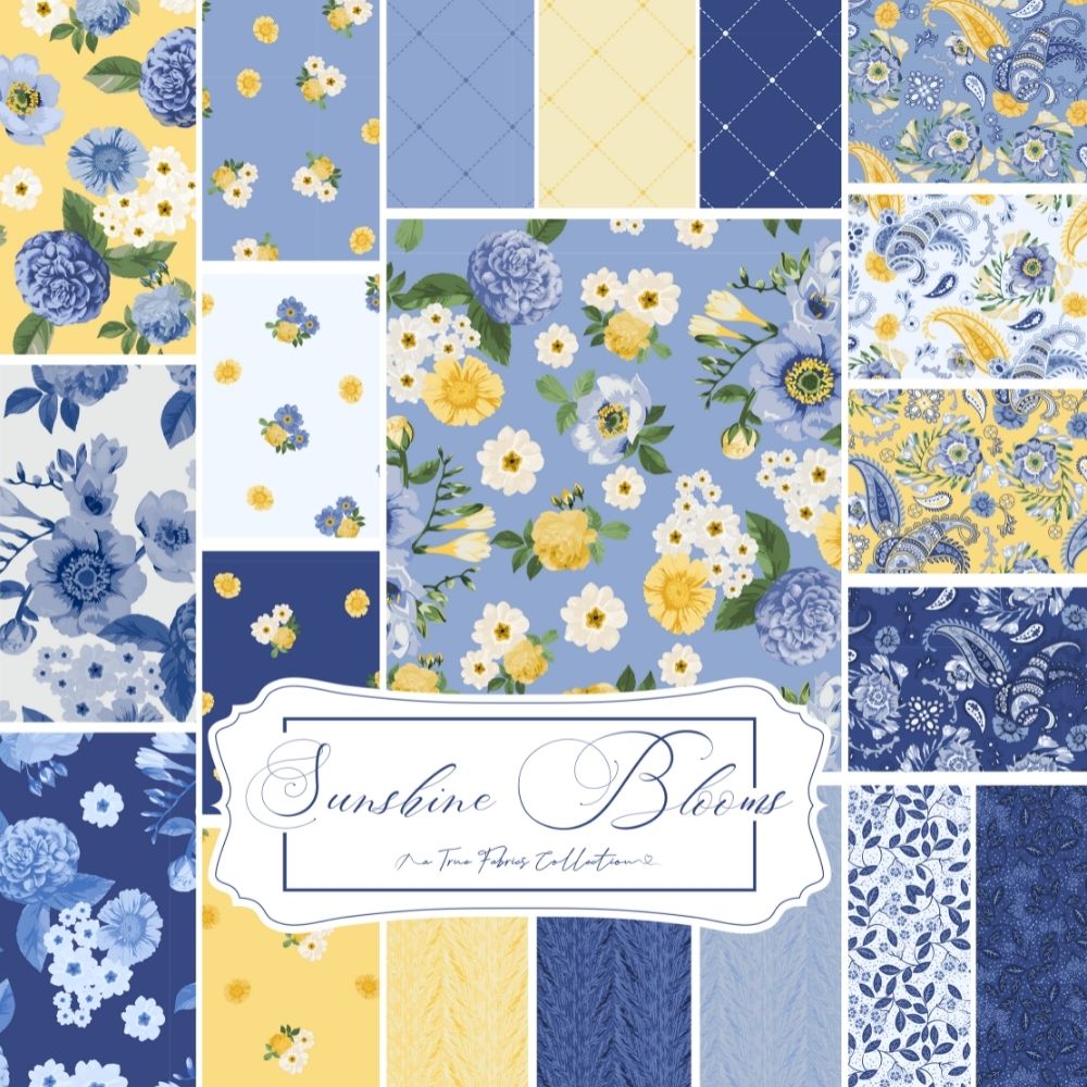 Sunshine Blooms - Half Yard Bundle - 20 pieces in 18" x 44" cuts