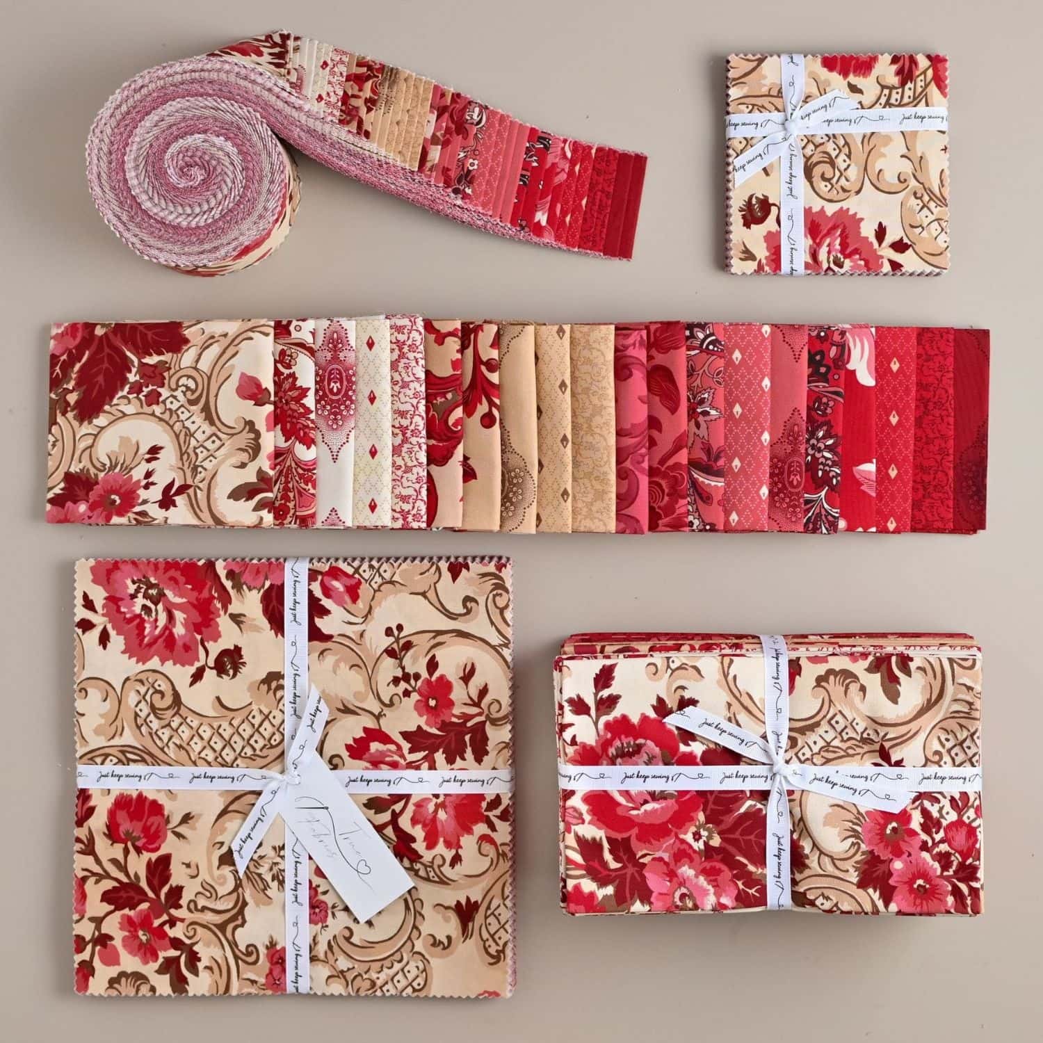 En Rouge - 10" Squares - 42pcs