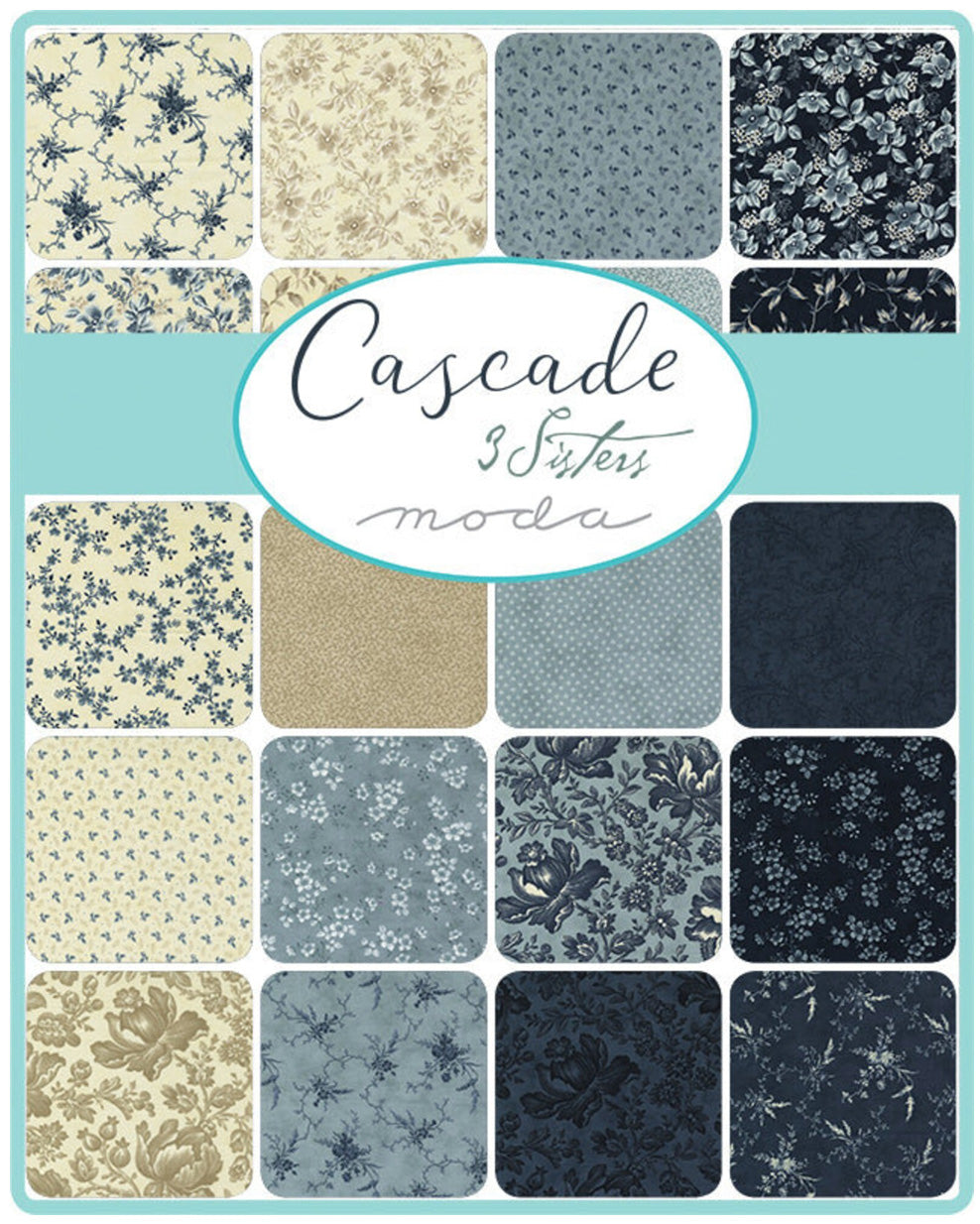 Cascade 5" charm pack fabric