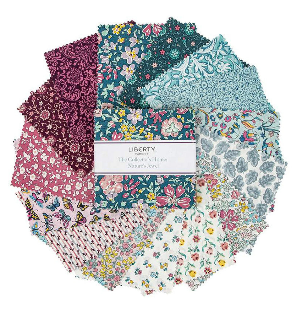 Liberty Nature's Jewel 5" charm pack fabric