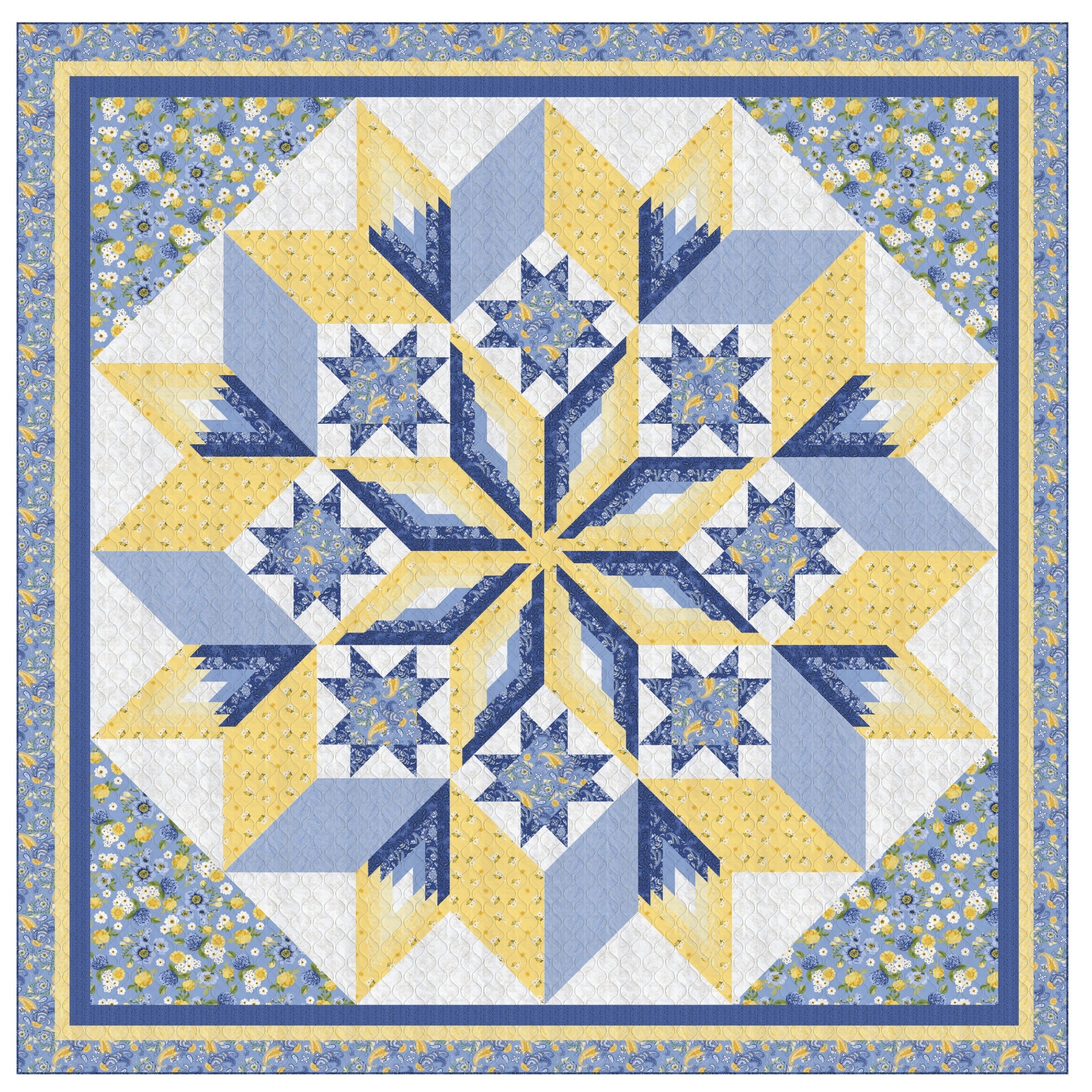 Ferris Wheel - Quilt Kit - Sunshine Blooms (94" x 94")