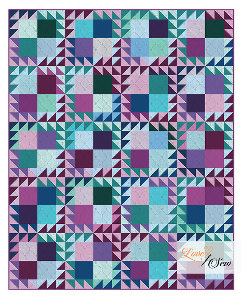 Spring Fling - Quilt Kit - Gemstones Colors (56" X 70")