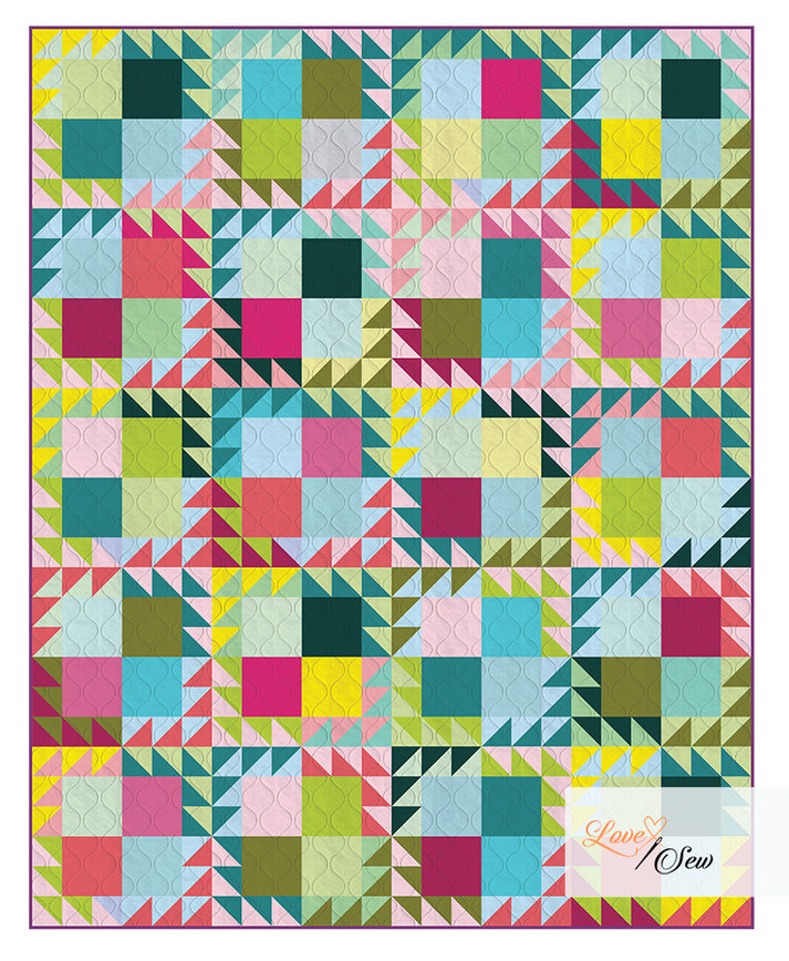 Spring Fling Quilt Kit Radiance Colors (56" X 70") Love Sew