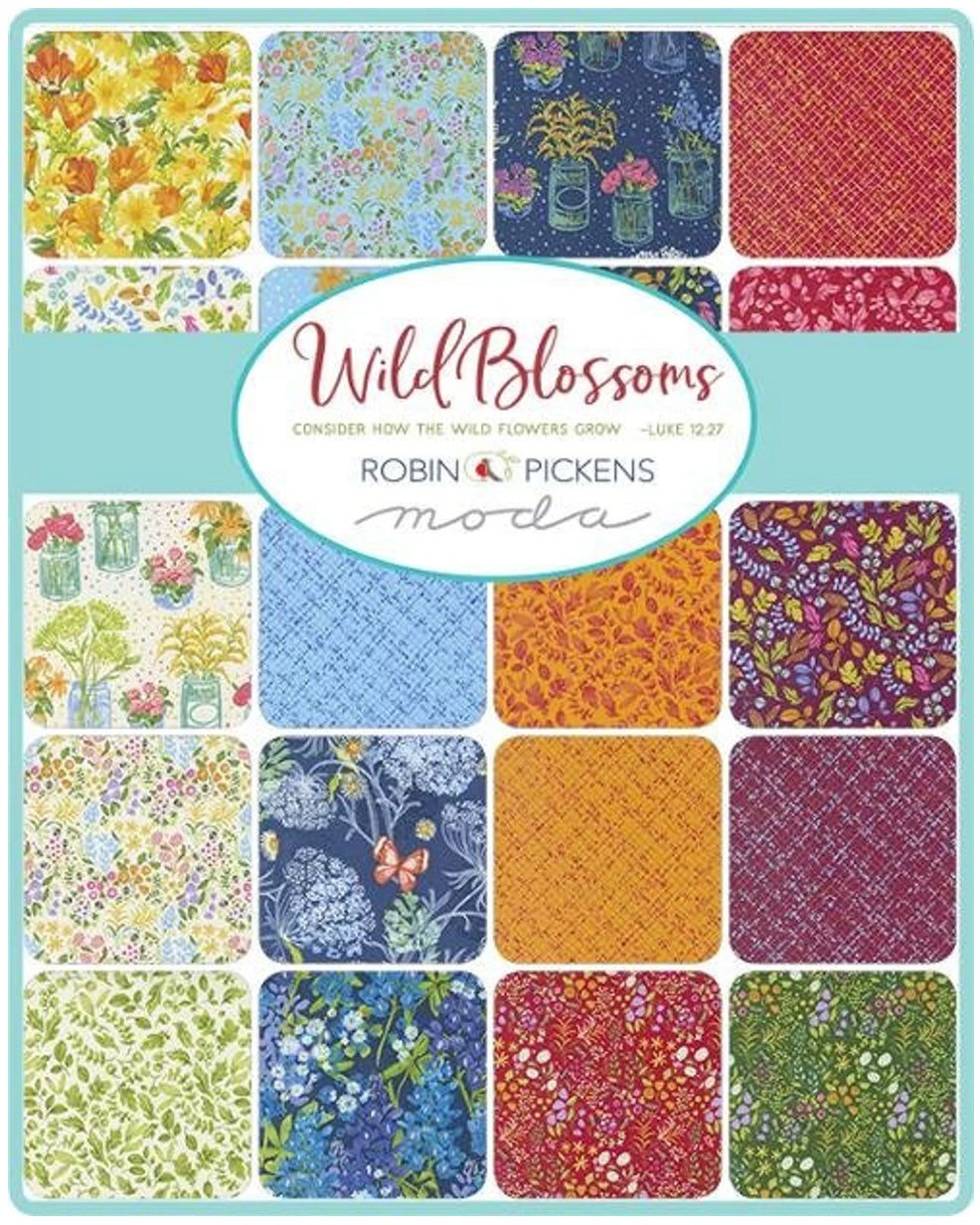 Wild Blossom 5" charm pack fabric