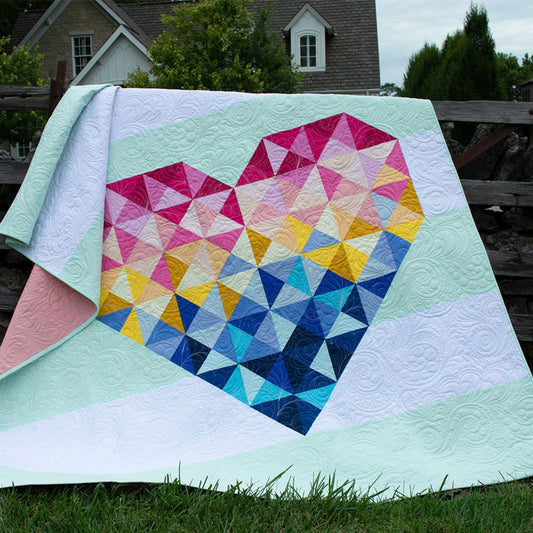 Piece & Love - Quilt Kit - Sophisticated Solids (70" x 80")