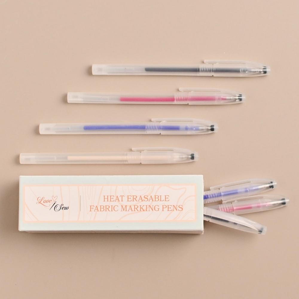 Labstandard Heat Erasable Fabric Marking Pens High Temperature Disappearing  Marker Pens Heat Erase Pens Auto-Vanishing Sewing Pens Heat Erasable Pen