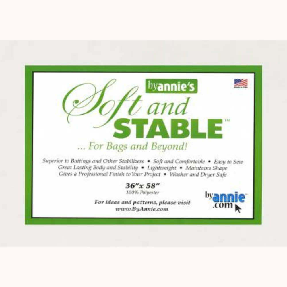 By Annie's Soft and Stable White 100% Polyester Stabilizer