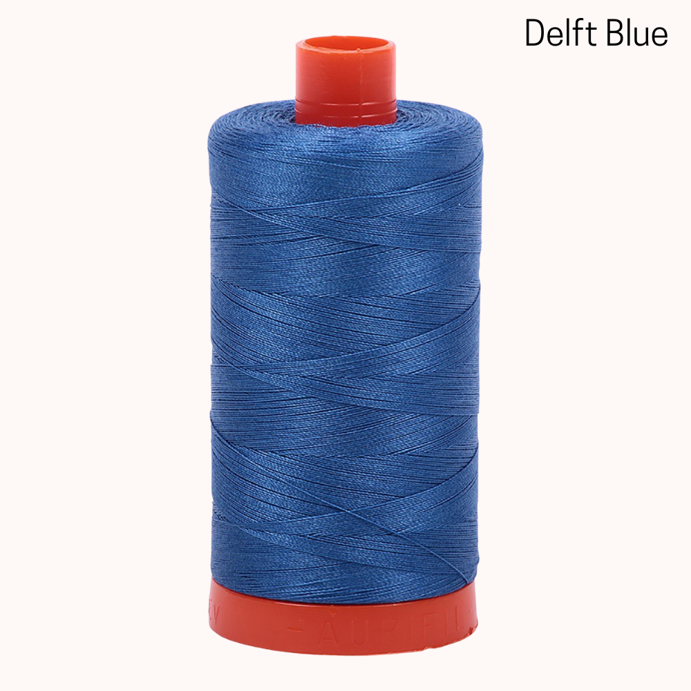 Aurifil 50wt Mako Cotton Large Spool - Delft Blue