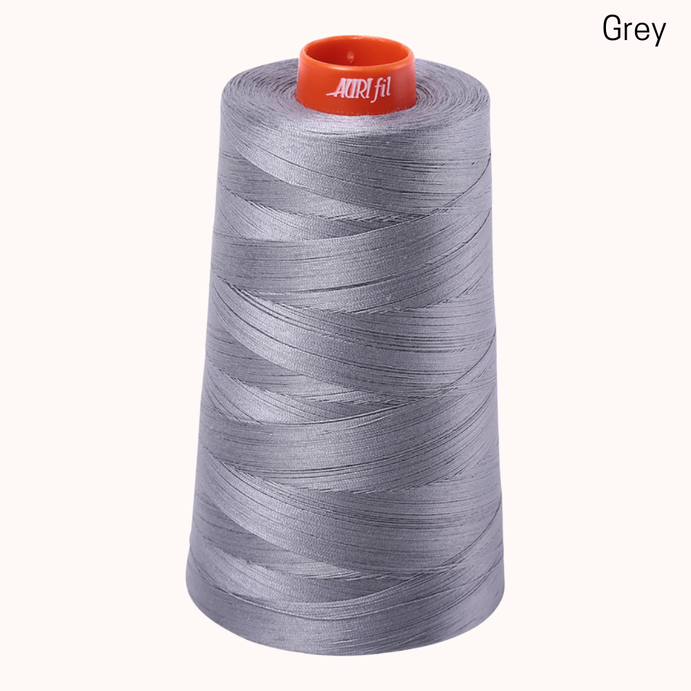Aurifil 50wt Mako Cotton Cone - Grey
