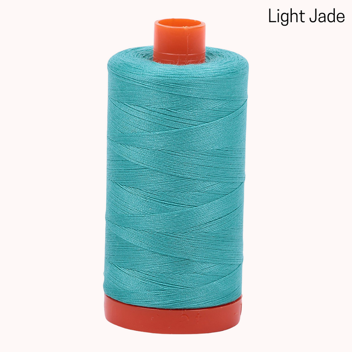 Aurifil 50wt Mako Cotton Large Spool Light Jade Love Sew