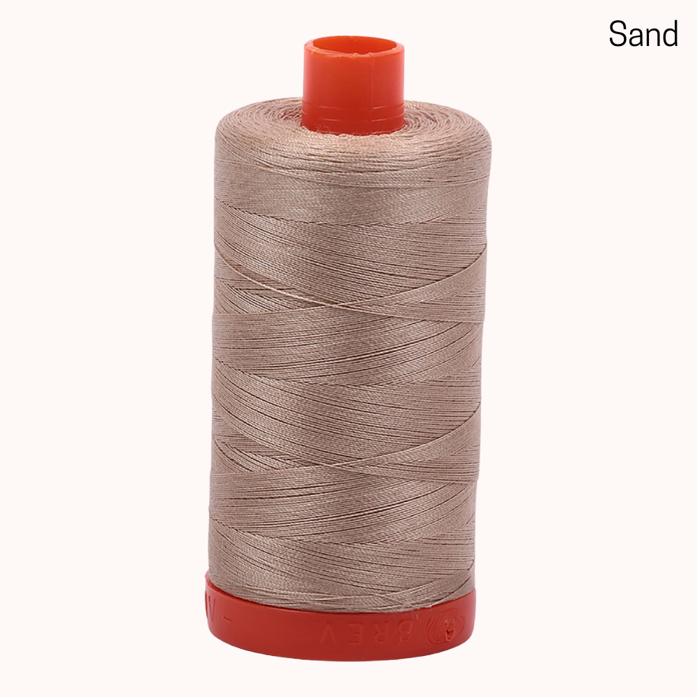 Aurifil 50wt Mako Cotton Large Spool - Sand